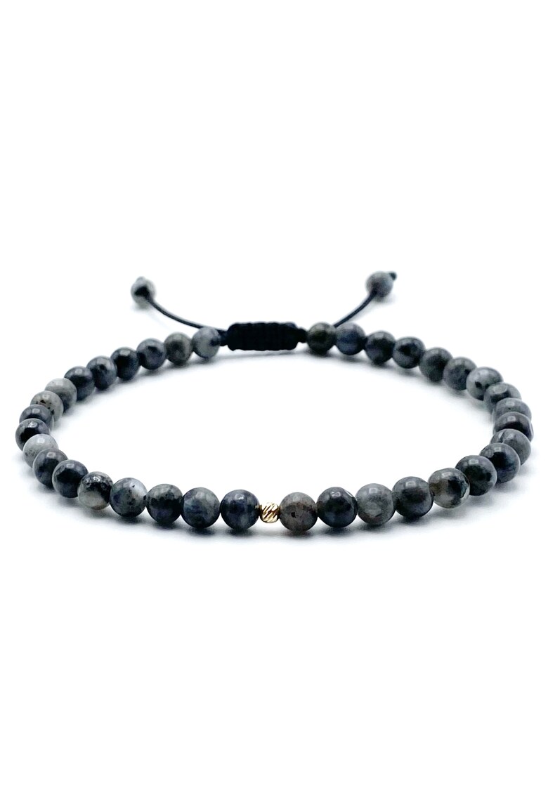 Bratara cu bila AUR 14K si pietre naturale semipretioase - snur reglabil Bratara cu bila AUR 14K si pietre naturale semipretioase - snur reglabil