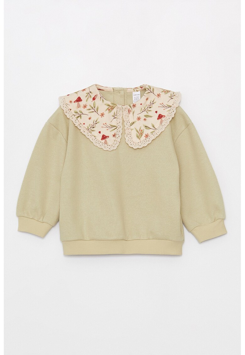 Bluza de trening cu guler cu imprimeu