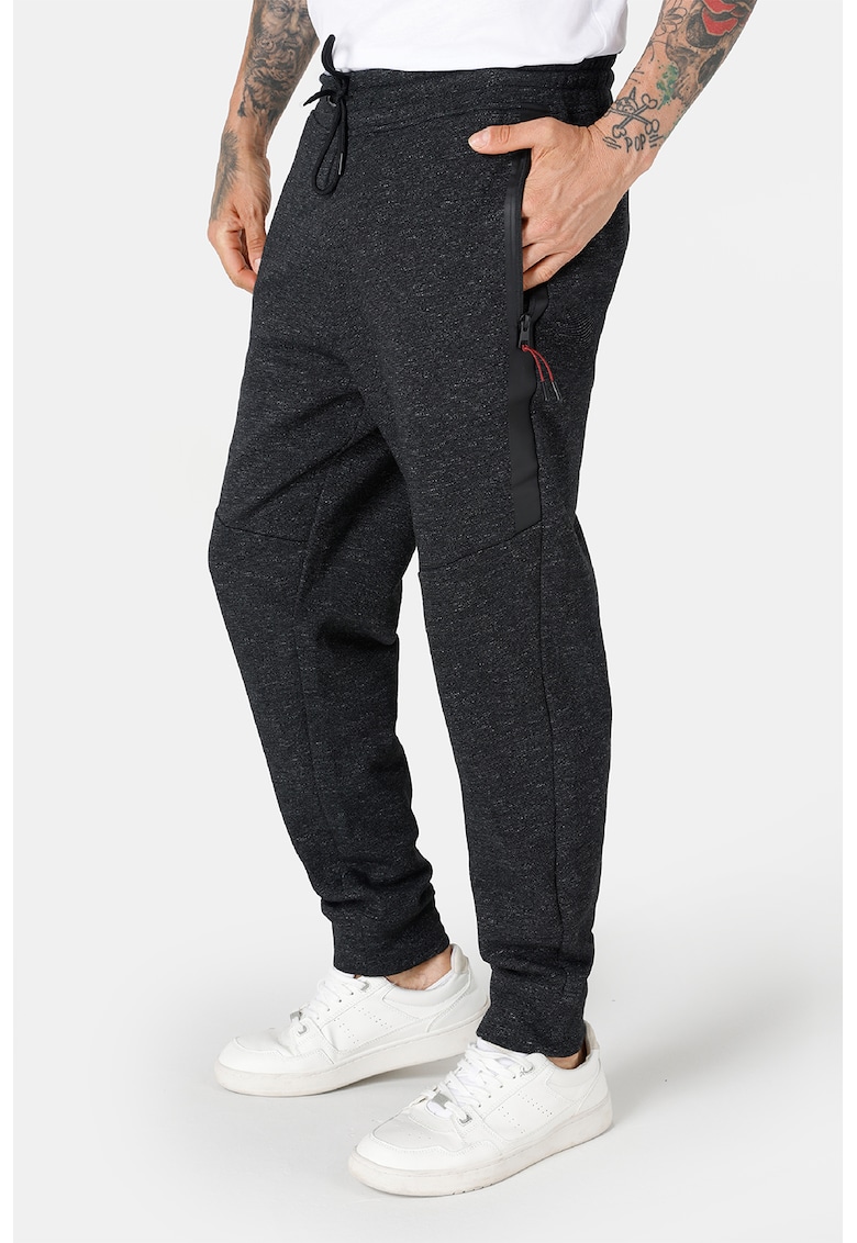 Pantaloni sport cu buzunare cu fermoar