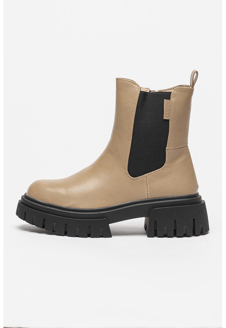 Ghete de piele ecologica cu fermoar