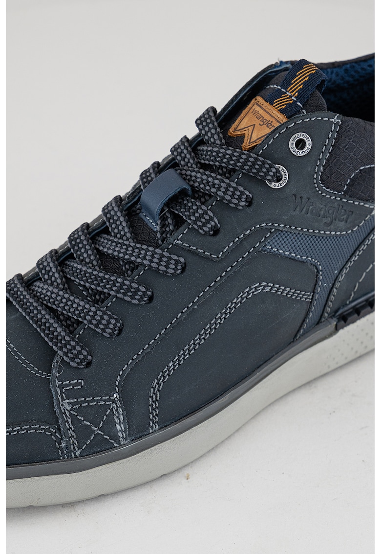 Pantofi sport mid-high de piele cu insertii de material textil Challenger