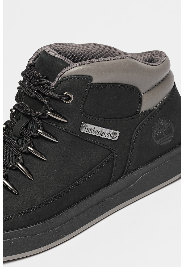 Pantofi sport mid-cut de piele nabuc Davis