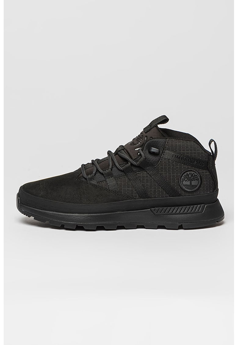 Pantofi sport cu garnituri de piele nabuc Euro Trekker - Negru