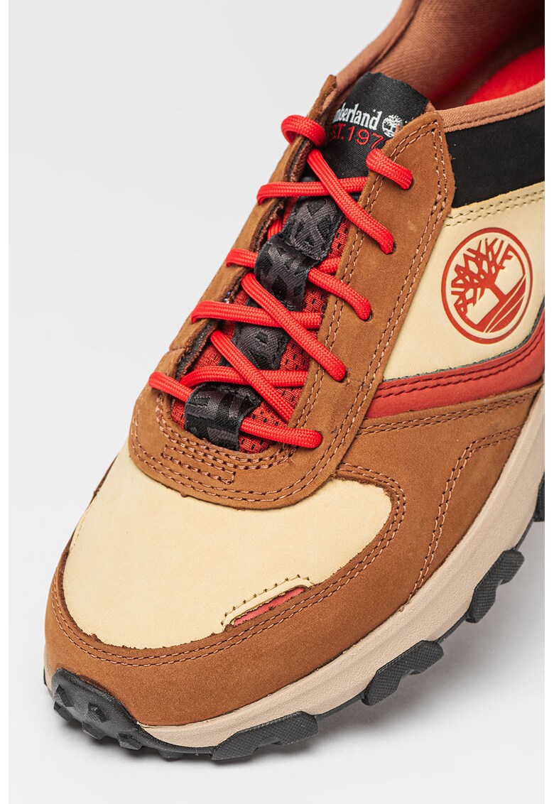 Pantofi sport de piele nabuc cu insertii textile Winsor Park