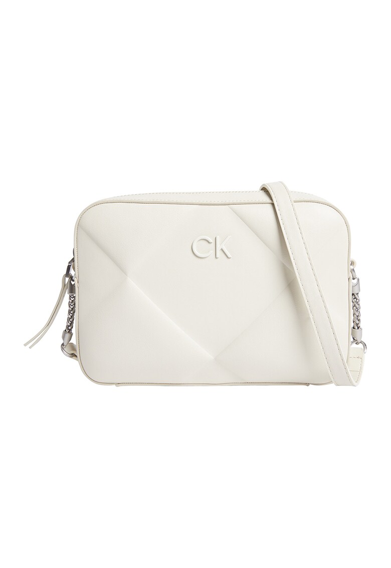 Geanta crossbody cu detali stantate Re-Lock