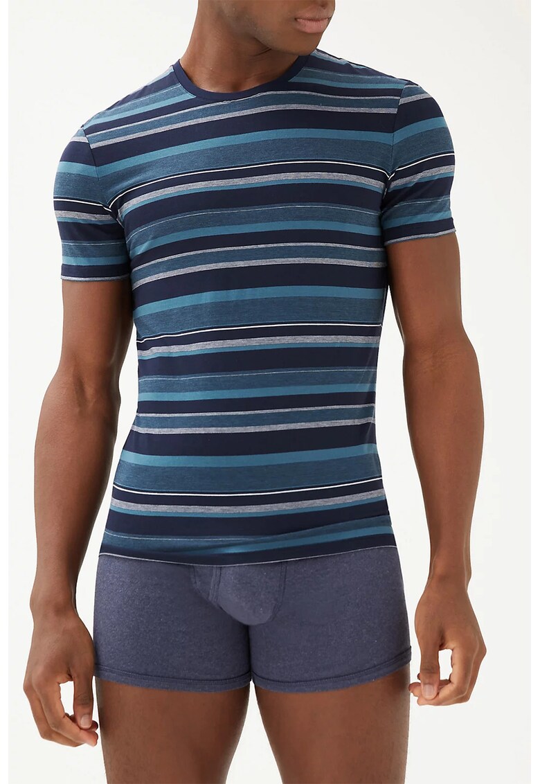 Marks and spencer - tricou de casa din amestec de bumbac si modal