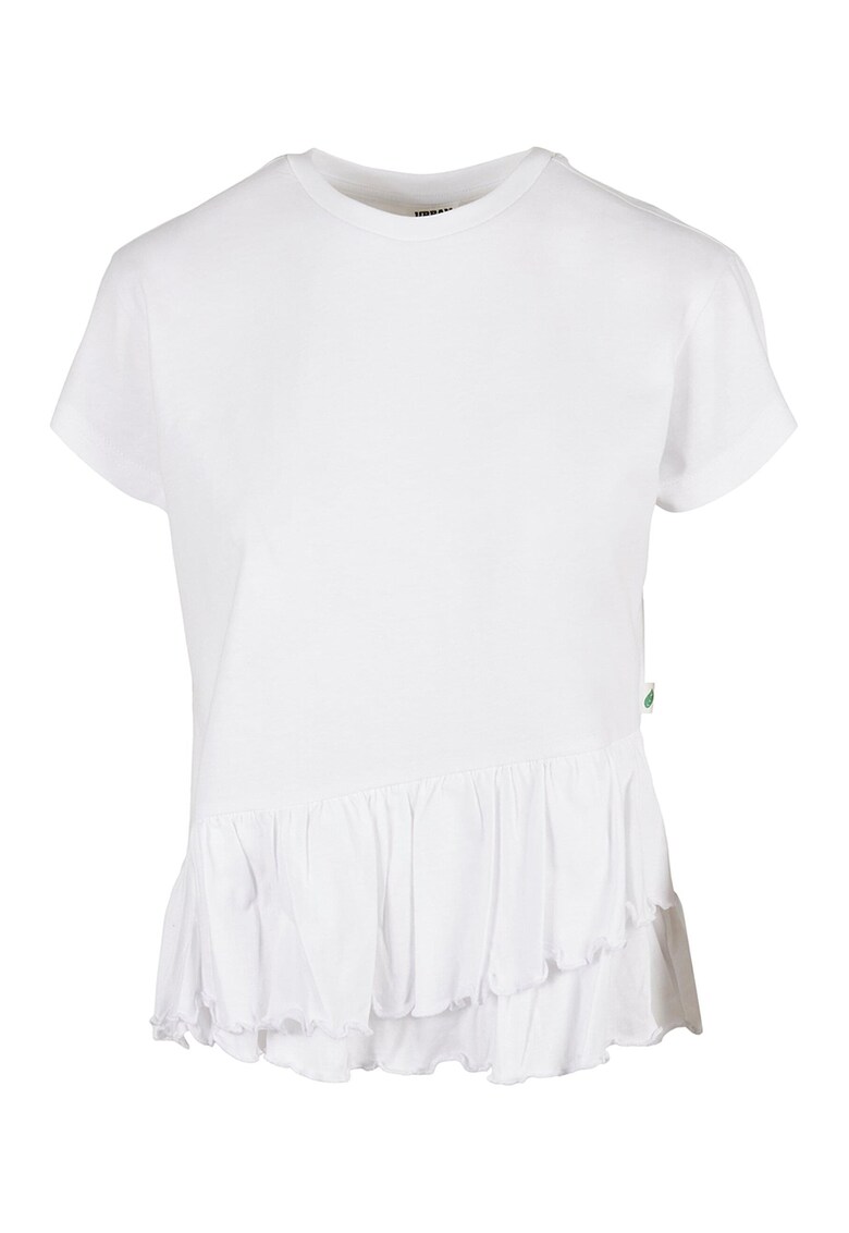 Tricou de bumbac organic cu terminatie peplum