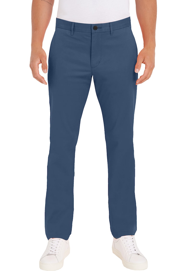 Pantaloni chino slim fit din amestec de bumbac organic Bleecker