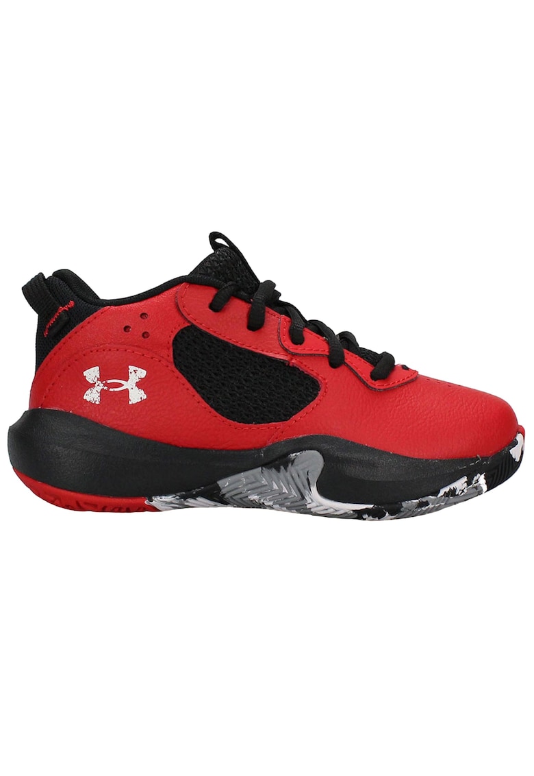 Pantofi sport baschet Lockdown 6 - Piele/Spuma Eva - Rosu