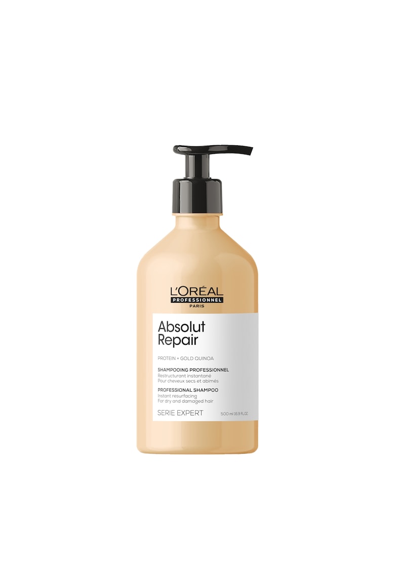 Sampon profesional - L’Oreal Professionnel Serie Expert Absolut Repair - pentru par uscat si deteriorat - cu tarate de quinoa aurie si proteine de grau