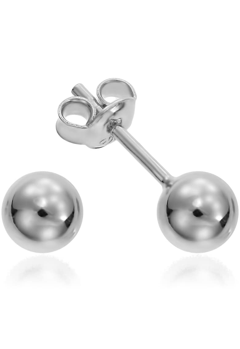 Cercei Argint 925 placat cu rodiu SilverBall 6mm Surub