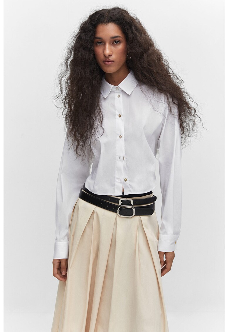 Camasa crop cu maneci lungi Croppy