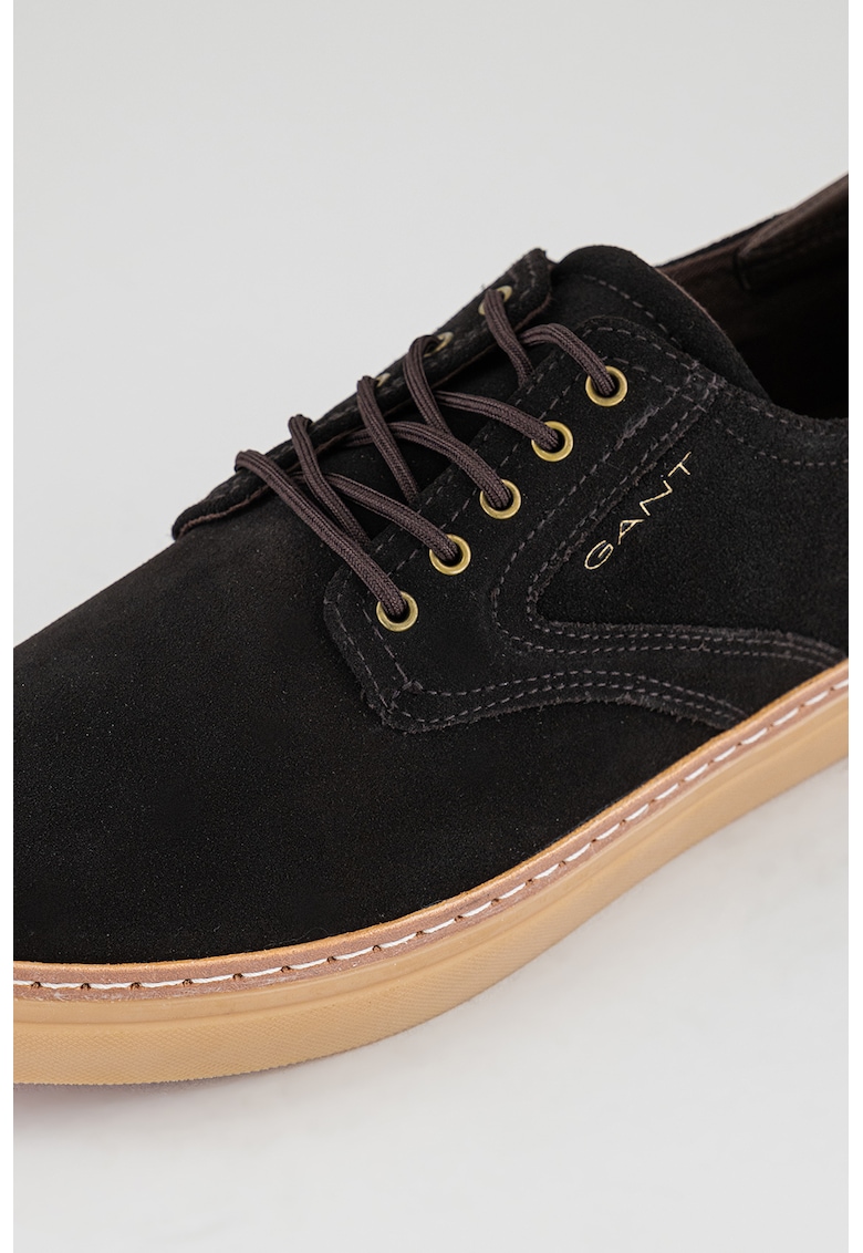 Pantofi sport low-cut de piele intoarsa