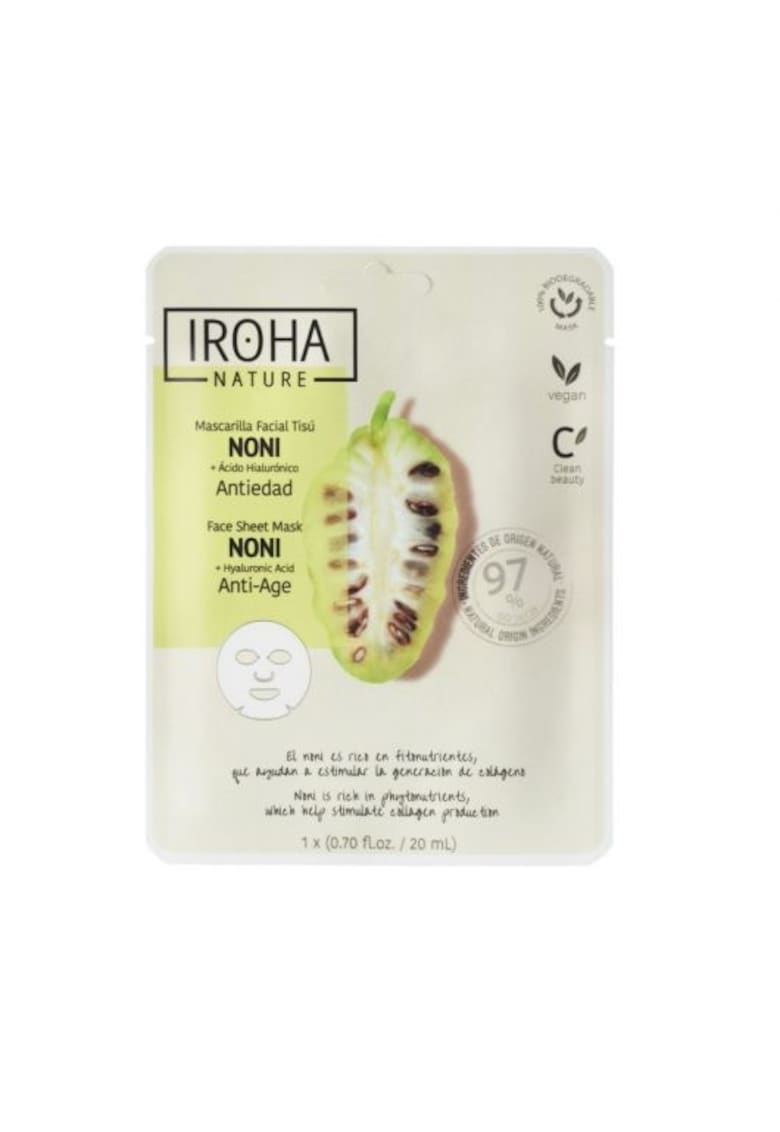 Masca anti-imbatranire pentru fata cu acid hialuronic si extract de noni -  20ml