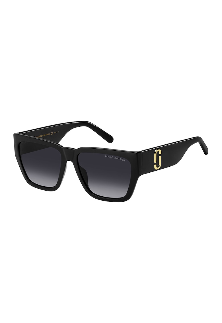 Ochelari de soare patrati cu lentile in degrade - Negru