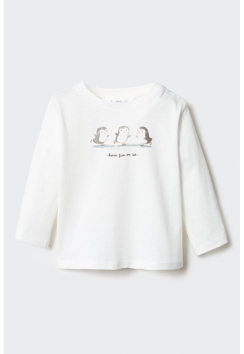 Bluza de bumbac cu imprimeu Penguin