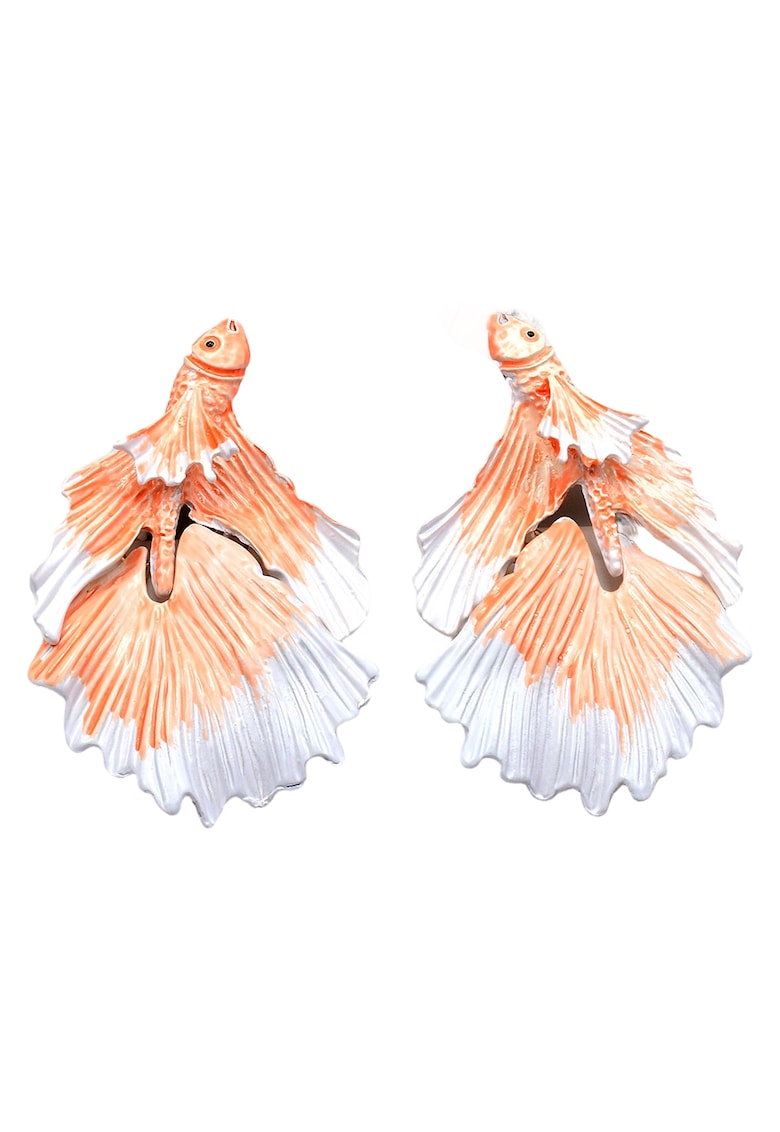 Cercei portocalii - in forma de peste - Germaine C5