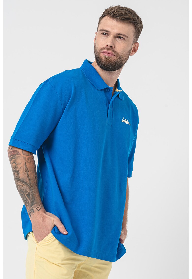 Lacoste Tricou polo unisex de bumbac cu logo si croiala lejera