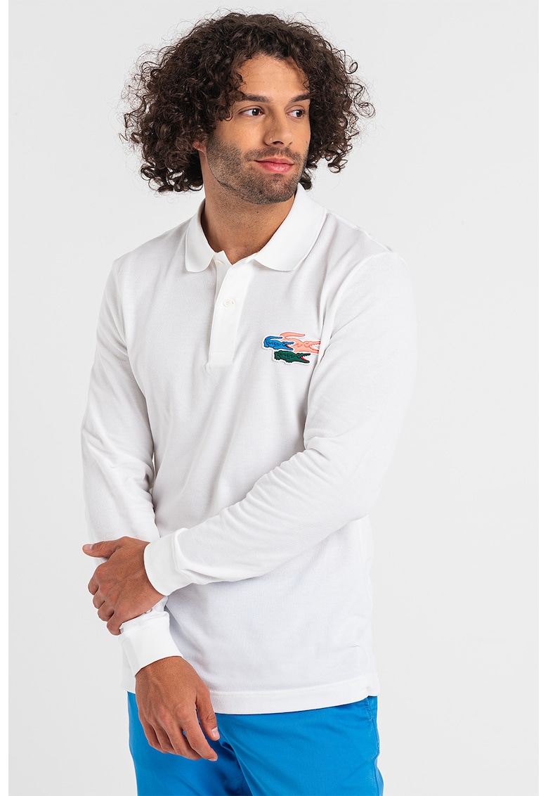 Bluza polo de bumbac pique