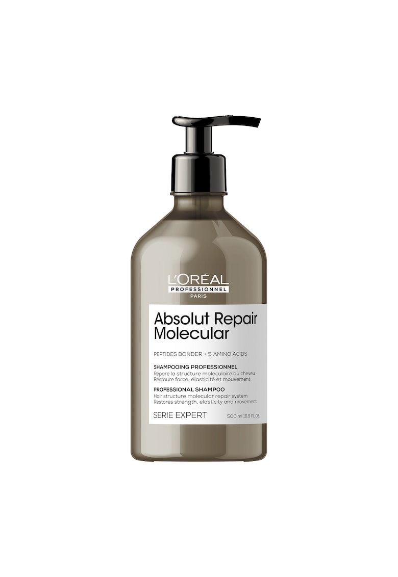 Sampon pentru par deteriorat L’Oreal Professionnel Serie Expert Absolut Repair Molecular - formulat cu legaturi peptidice si 5 aminoacizi - repara structura macromoleculara a parului - fara sulfati -.