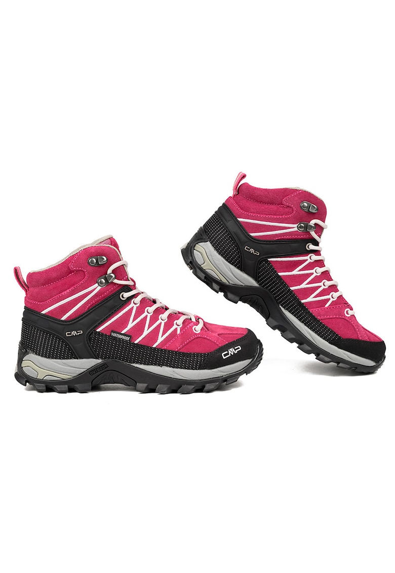 Pantofi de trekking pentru femei Rigel Mid WP Roz/Negru