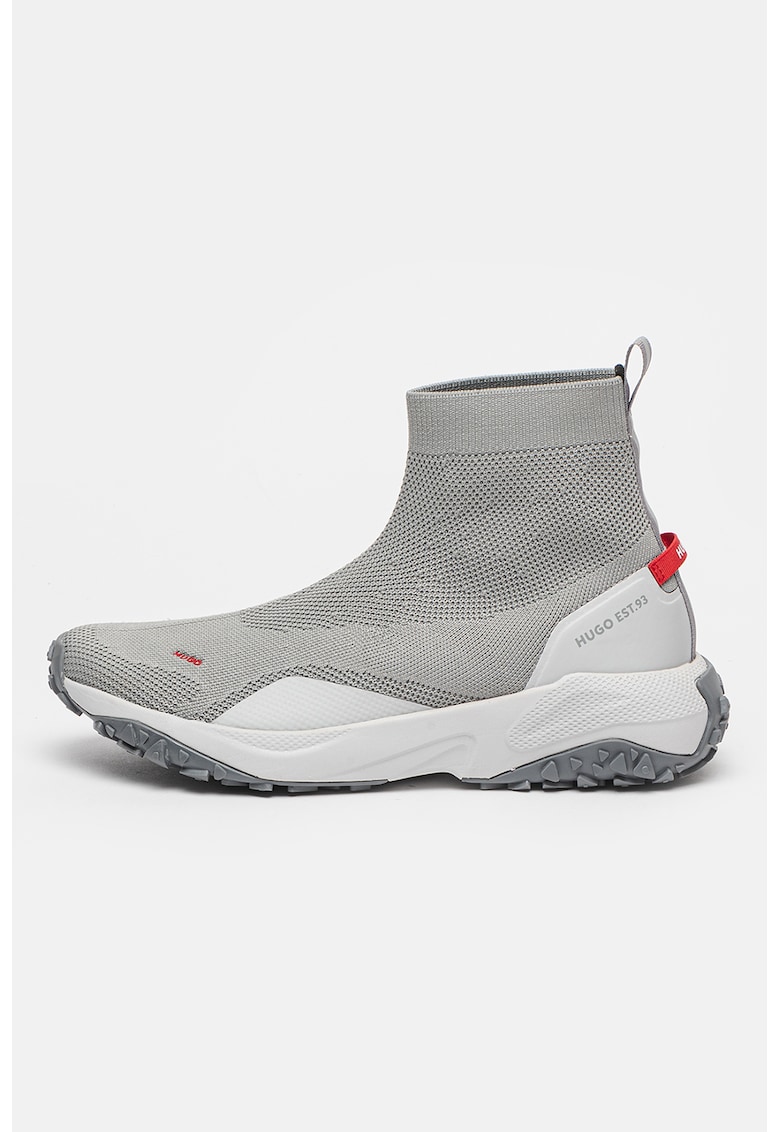 Pantofi sport cu model soseta din tricot