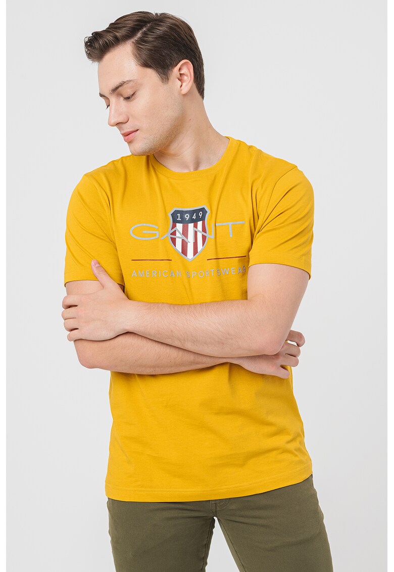 Tricou din bumbac cu model logo