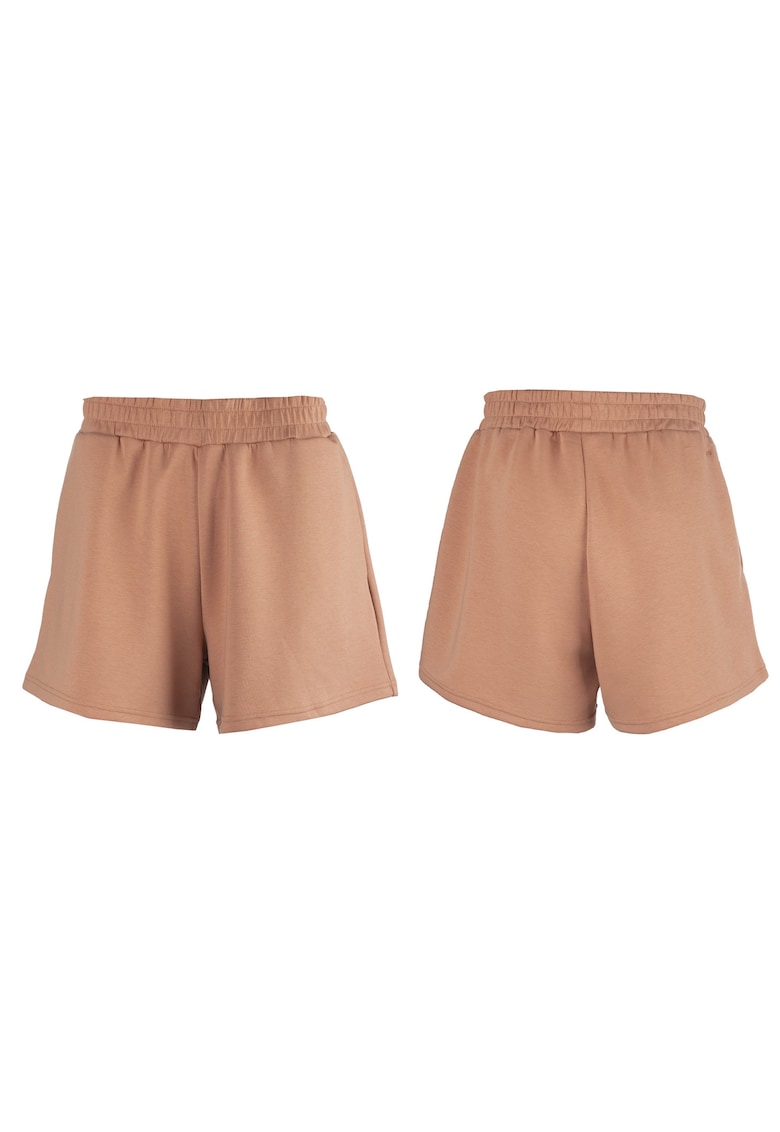 Pantaloni scurti pentru femei - Poliester - Portocaliu 654854