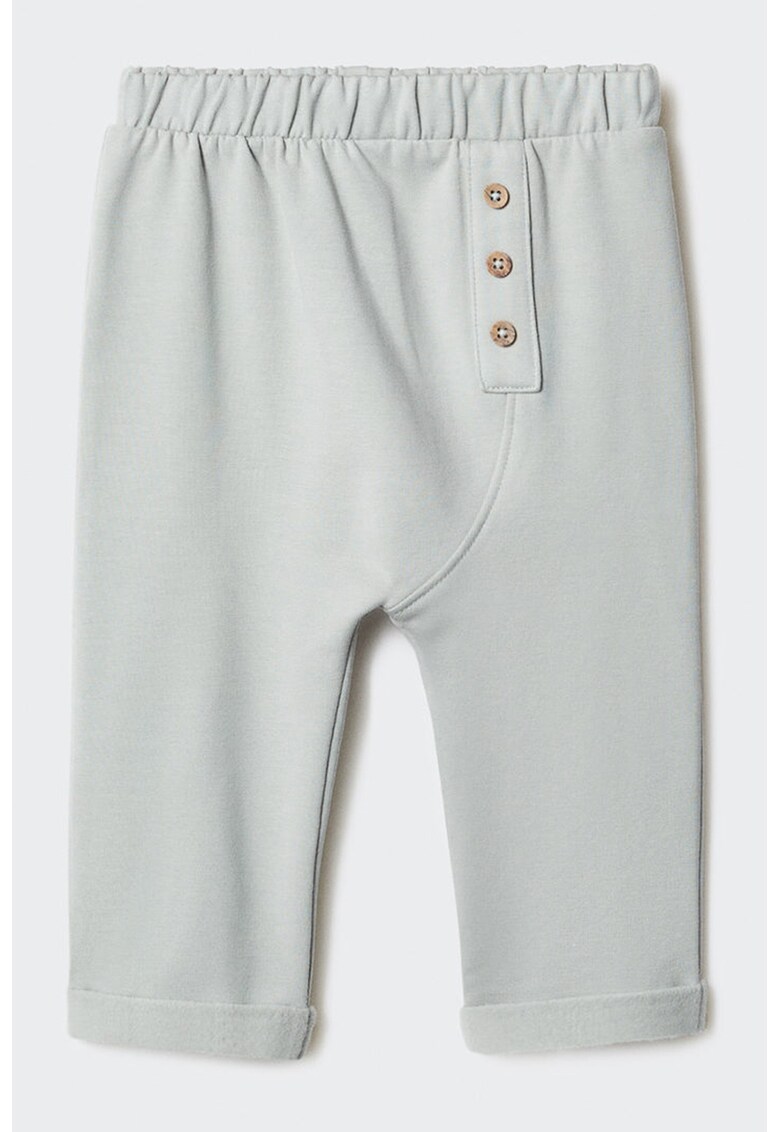 Pantaloni din bumbac cu model in dungi Sun