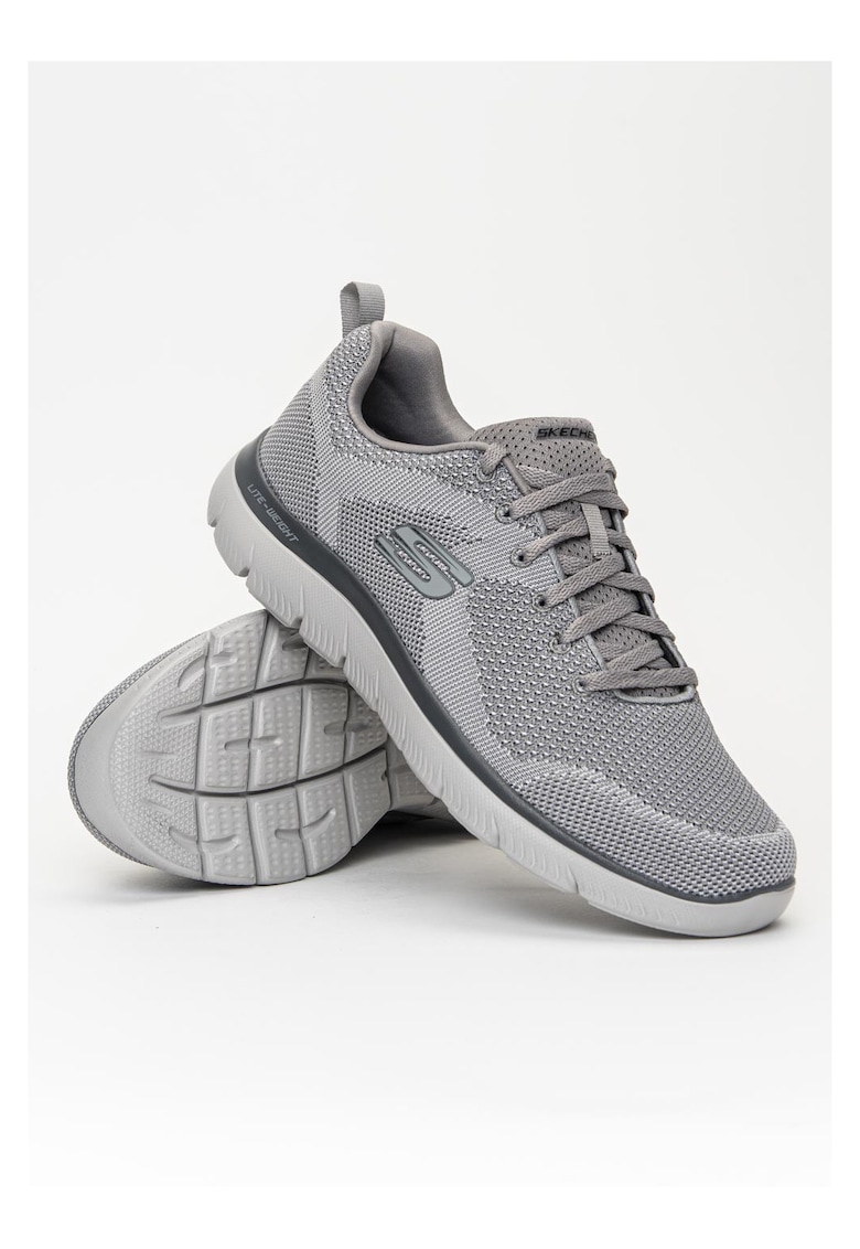 Skechers Pantofi sport pentru barbati - Summits - Plasa - Gri - Gri