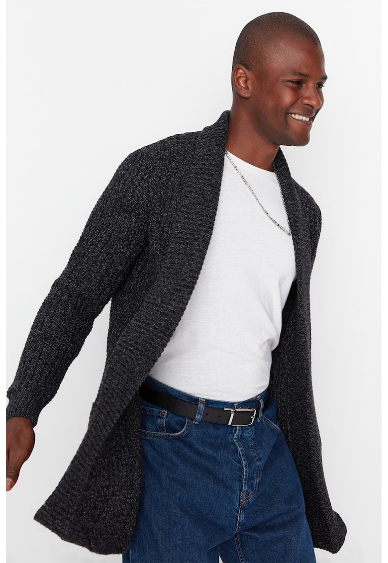 Cardigan din tricot fara inchidere