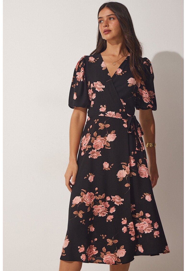 Rochie petrecuta cu model floral