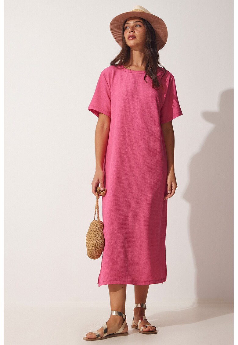 Rochie maxi lejera cu slituri laterale