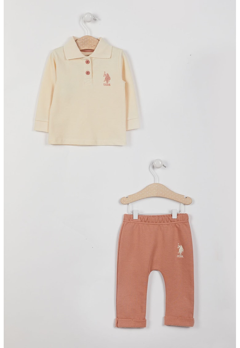 Set de bluza polo si pantaloni - 2 piese