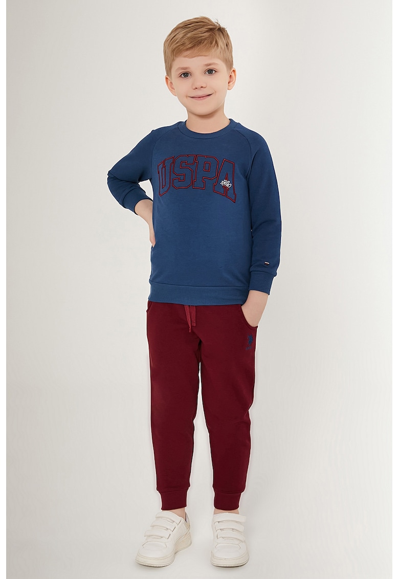 Trening cu maneci raglan - Albastru Albastru23`