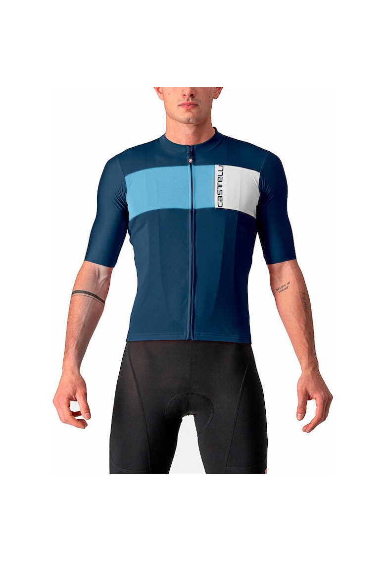 Tricou albastru de poliester pentru barbati - Albastru