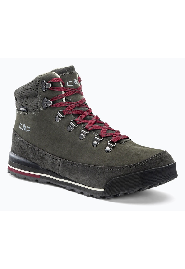 Cmp Incaltaminte de trekking barbati - Heka Wp - Piele naturala - Kaki - Rosu - Rosu/Kaki
