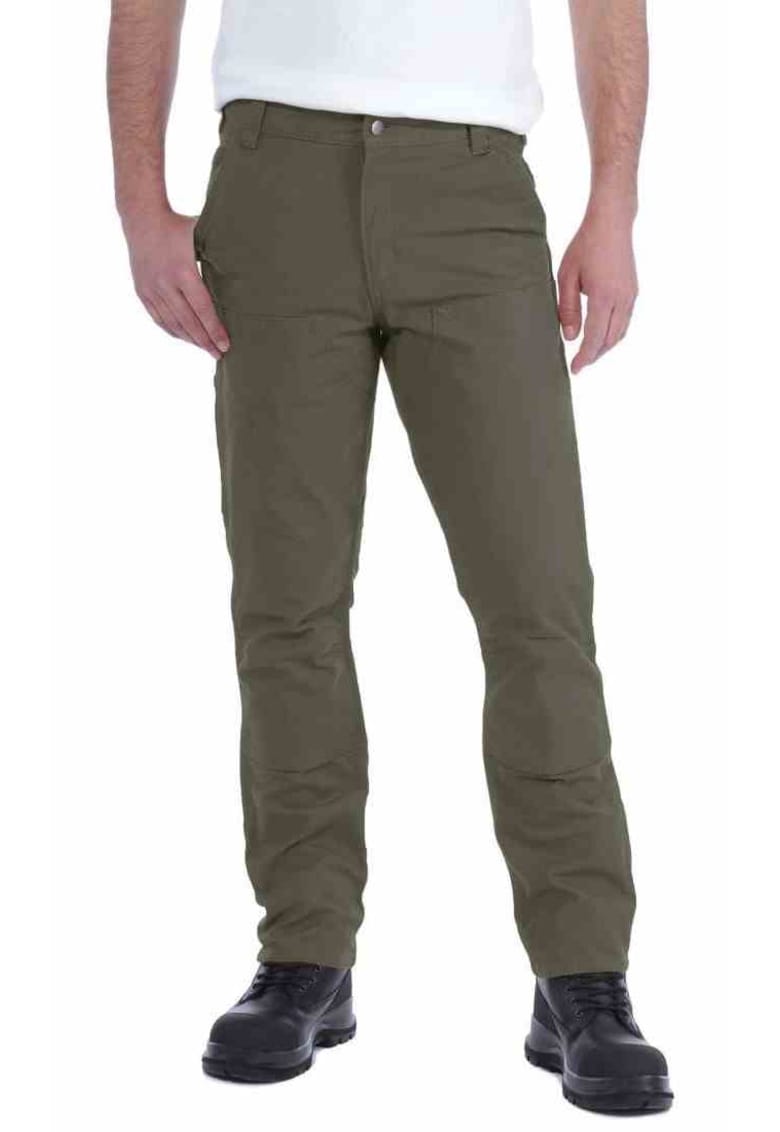 Pantaloni barbati - Bumbac - Verde - Kaki