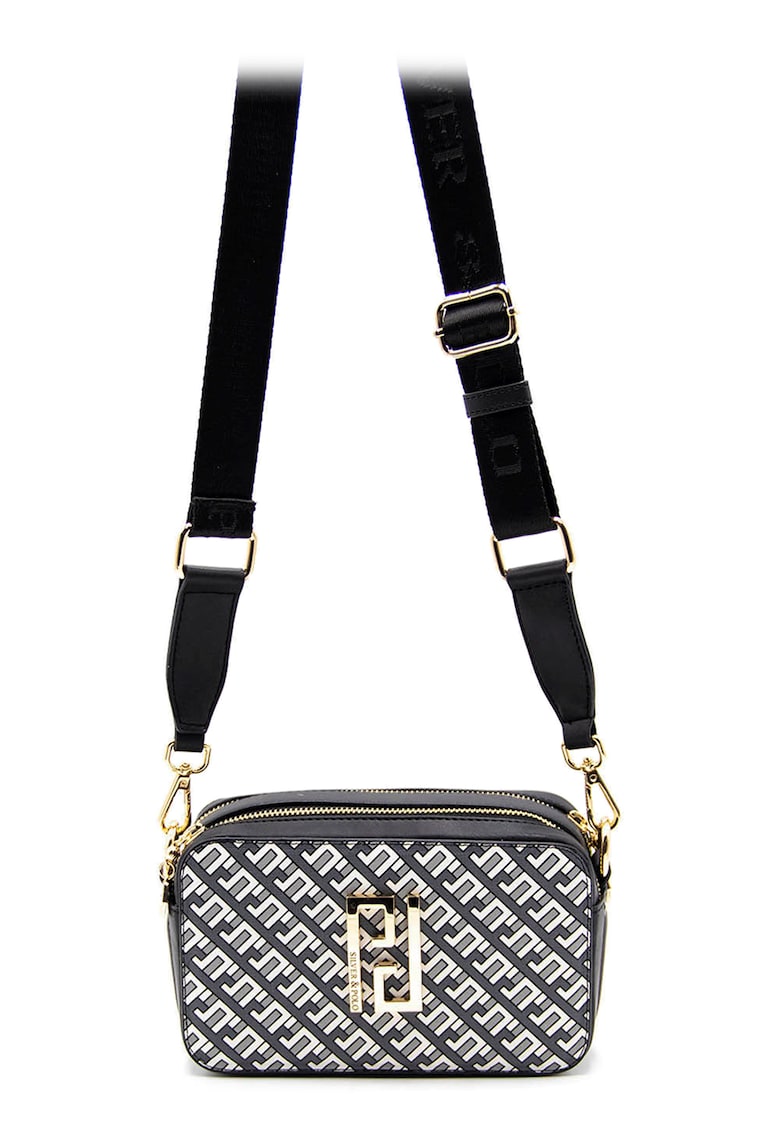 Geanta crossbody cu model monograma