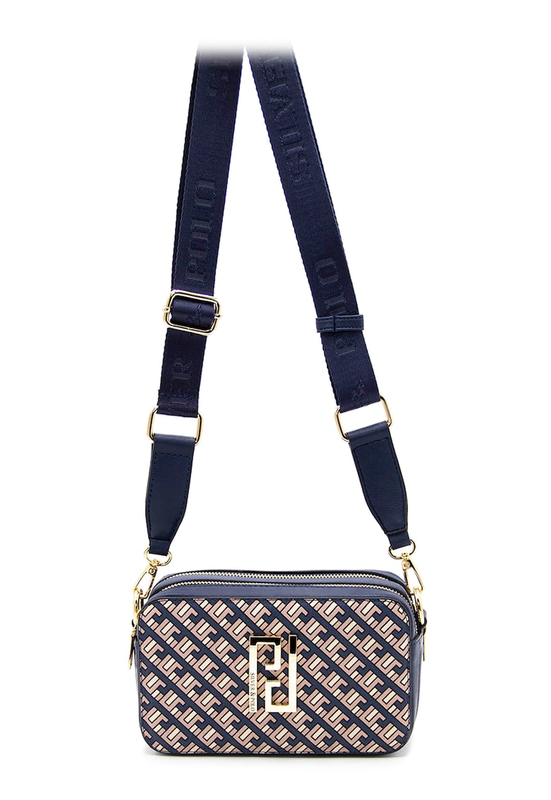 Geanta crossbody cu model monograma