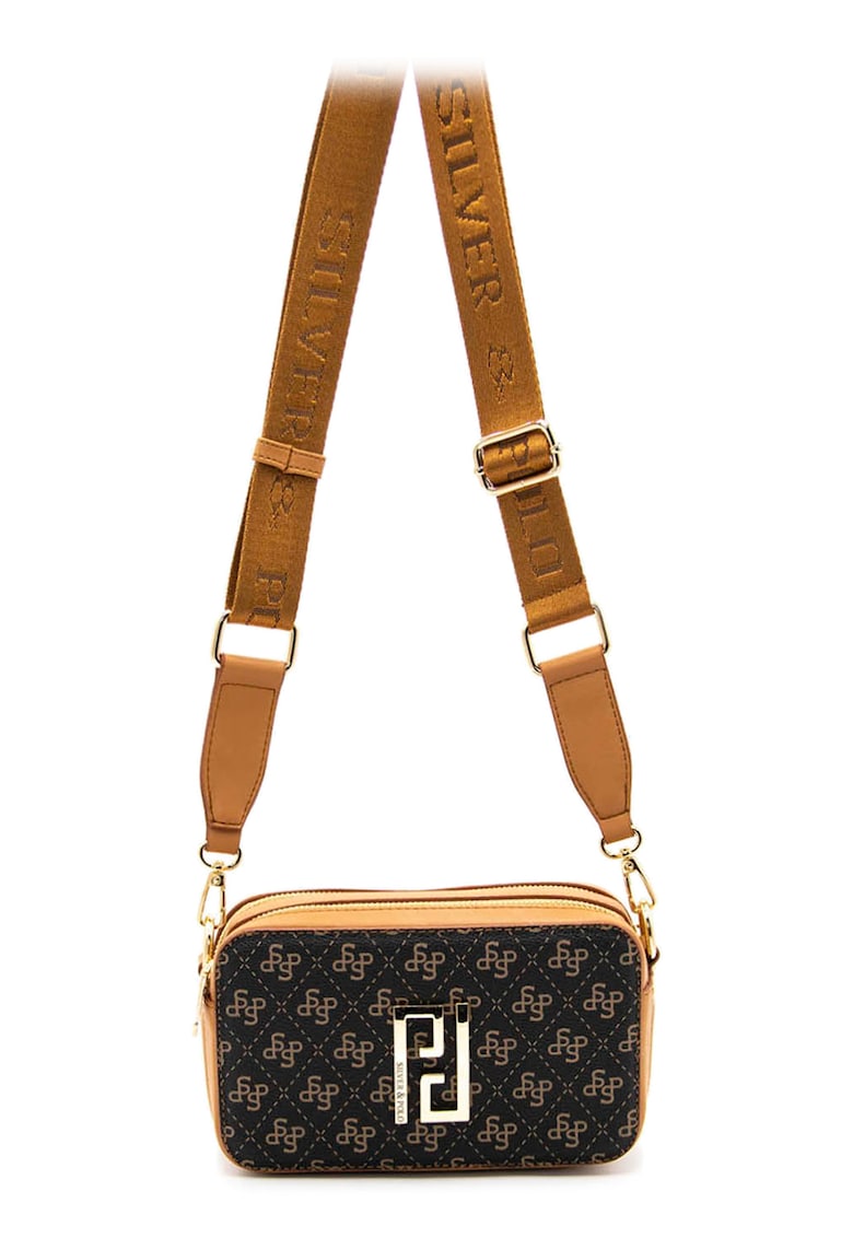 Geanta crossbody cu model monograma - Diverse Culori