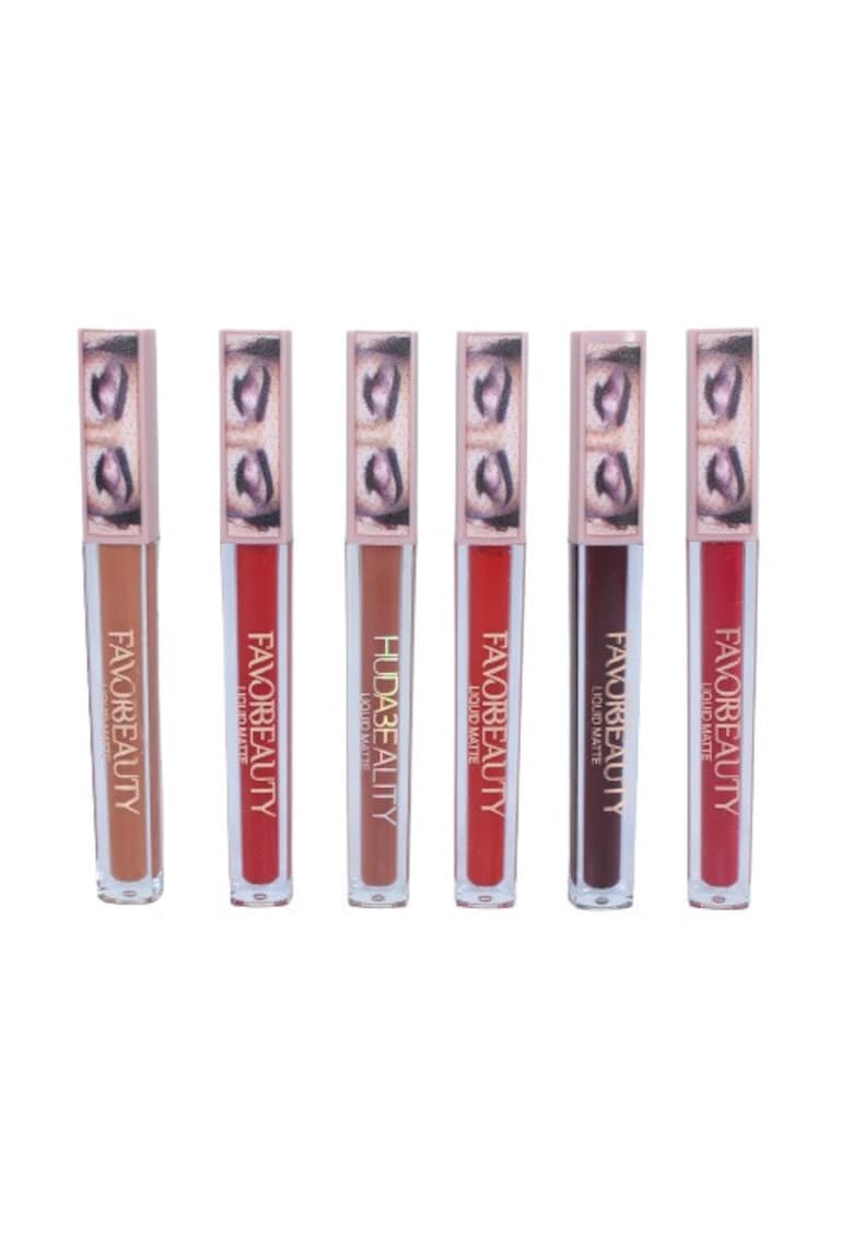 Set 6 rujuri de buze mate -  Liquid Matte - 02
