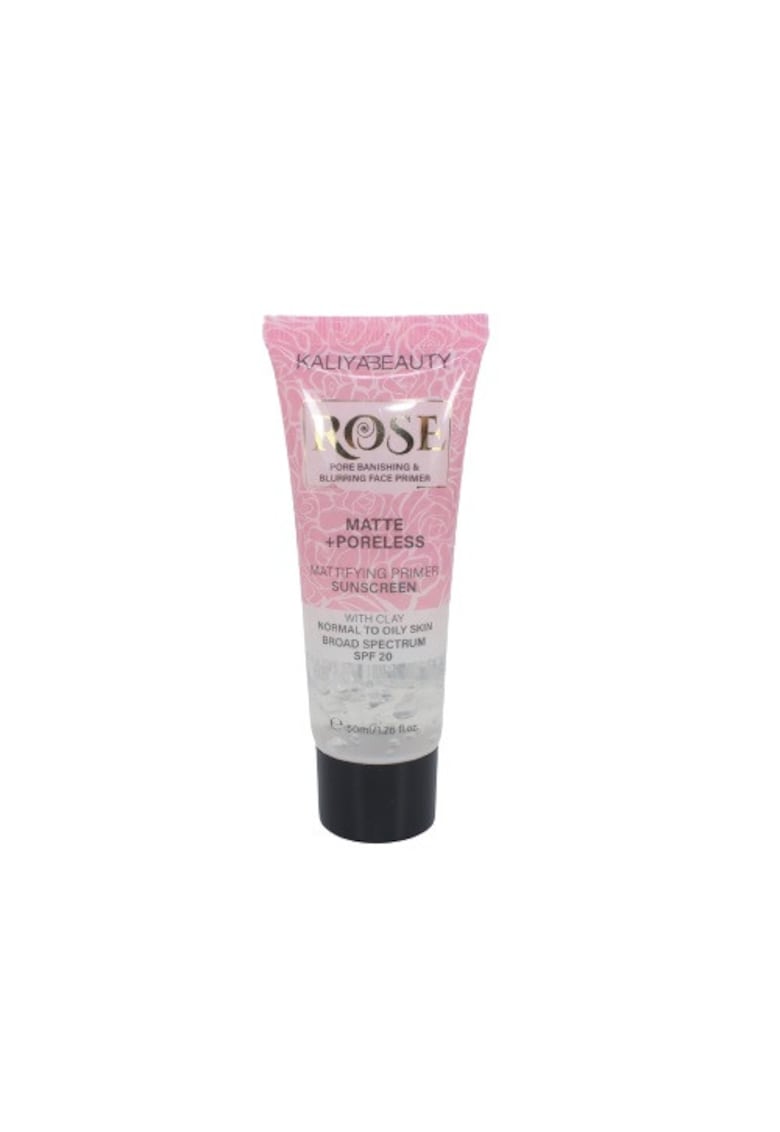Baza machiaj pentru matifiere - impotriva porilor - Kaliya Beauty - Rose - Pore Blurring Face Primer - Matte Poreless - SPF20 - 50 ml