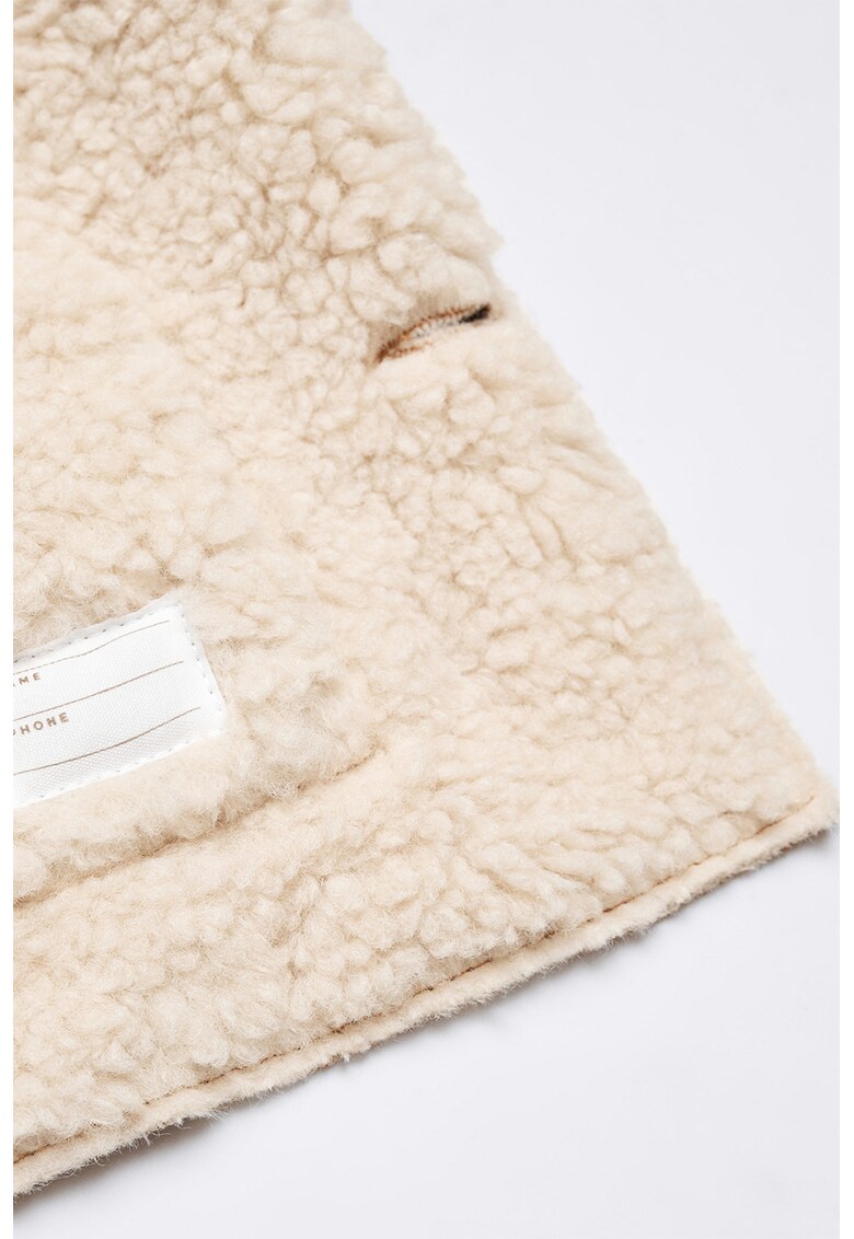 Jacheta cu captuseala de blana shearling sintetica Carlo