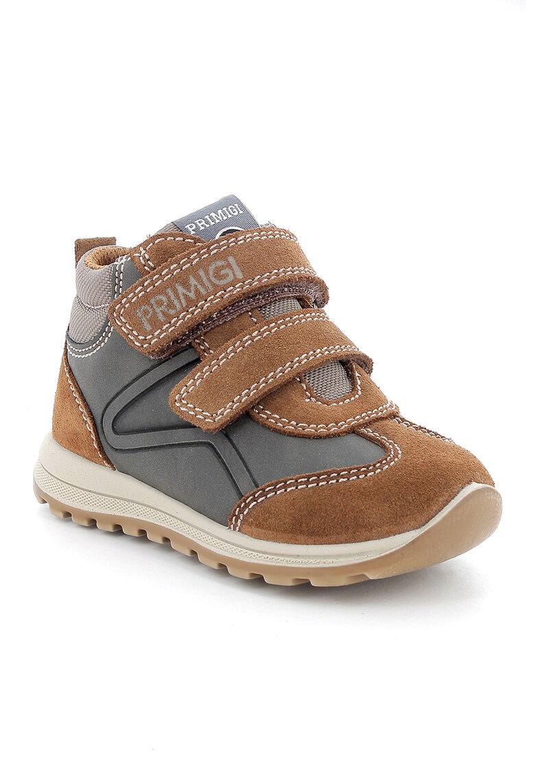 Pantofi sport cu insertii din piele intoarsa