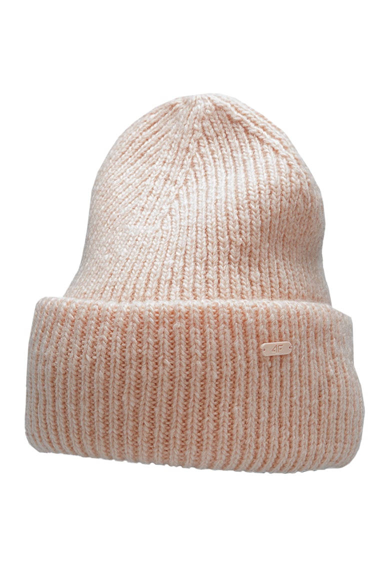 Caciula pentru femei - structura in dungi - margine pliata - S/M - 50-58cm