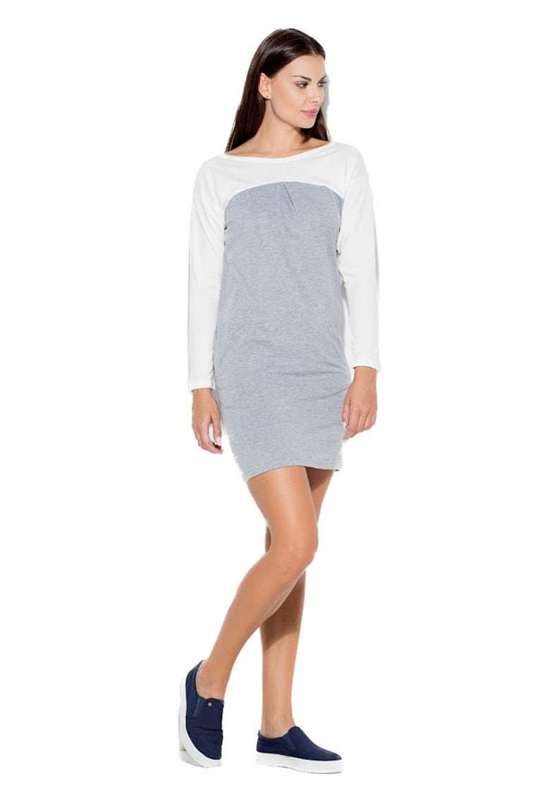 Rochie mini dama Gwymbe K106 gri - Gri