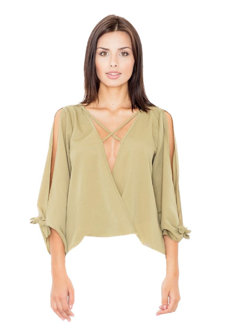 Bluză de damă Sebiflour M485 olive - Verde