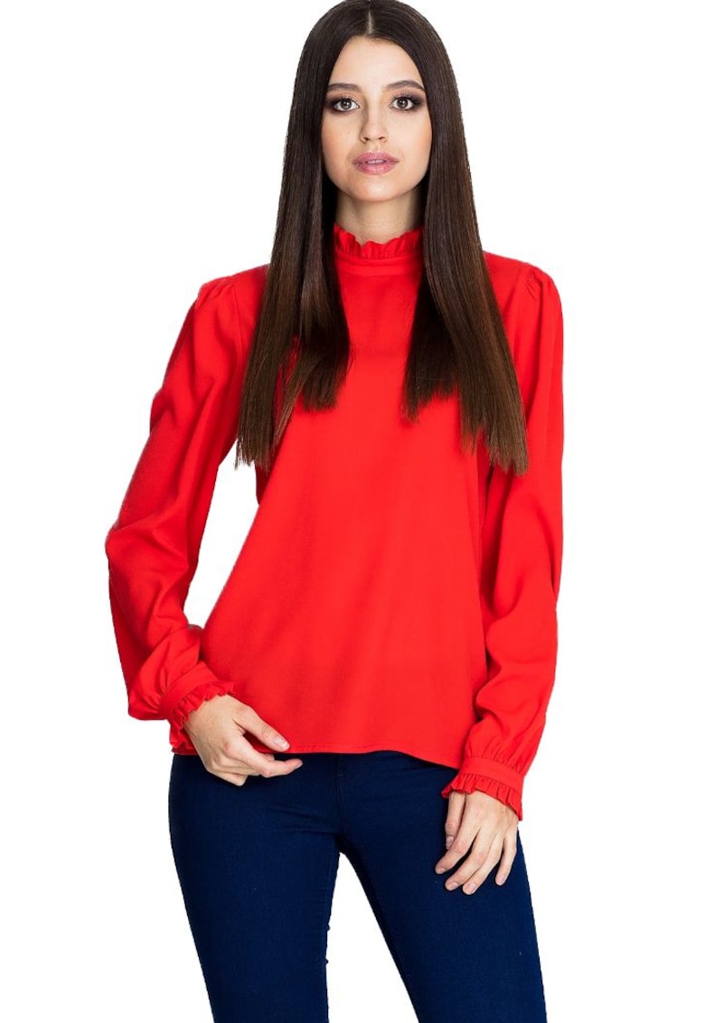 Bluză de damă Ygraibeth M595 roșie - Rosu stins