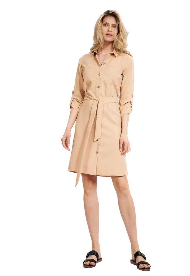 Rochie mini dama - Aramour - bej